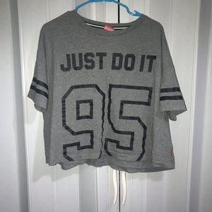 Cropped “Just Do It” Tee